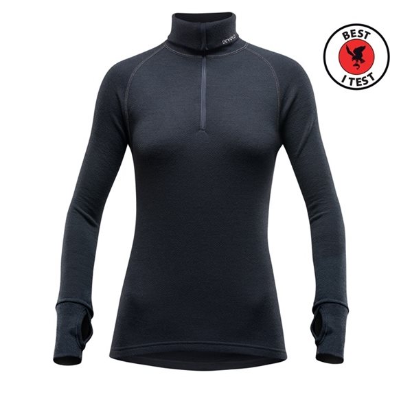 Devold Expedition Merino 235 Z.Neck Wmn Black