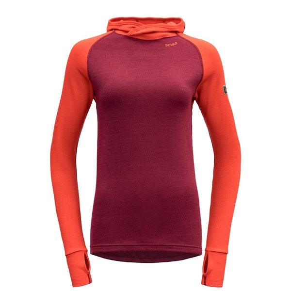 Devold Expedition Woman Hoodie Beetroot
