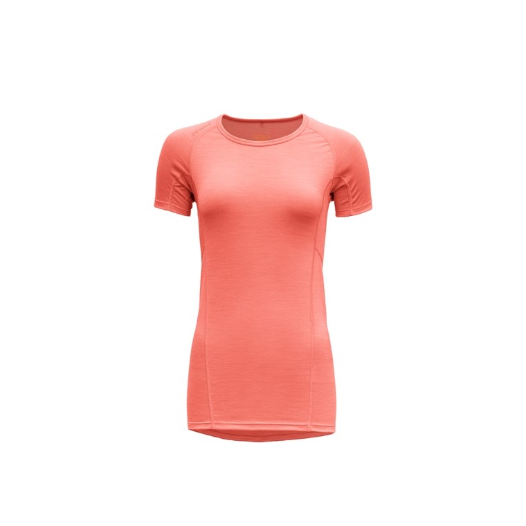 Devold Running Woman T-Shirt Coral
