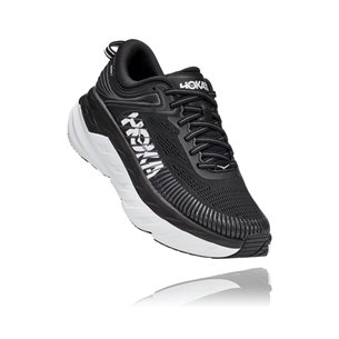Hoka Bondi 7 Running Shoes Women Black/White
