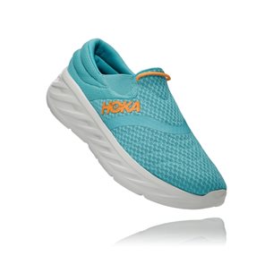 Hoka One One M Ora Recovery Shoe 2 Aquarelle / Blazing Orange