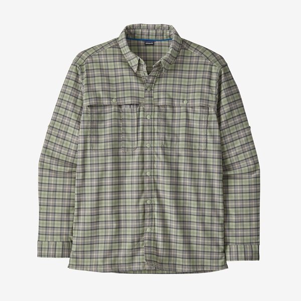 Patagonia Fishing Patagonia M’s Early Rise Stretch Shirt On The Fly / Salvia Green