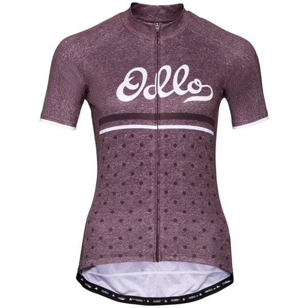Odlo Stand-Up Collar S/S Full Zip Women W Dubarry/Crystal Teal Plum Perfect/Retro