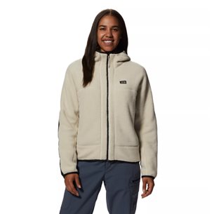 Mountain Hardwear Hicamp Fleece Full Zip Hoody Jacket Women Wild Oyster