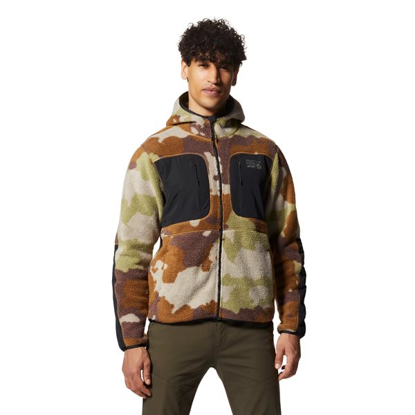 Mountain Hardwear HiCamp Fleece Hoody Men Corozo Nut Pines Camo