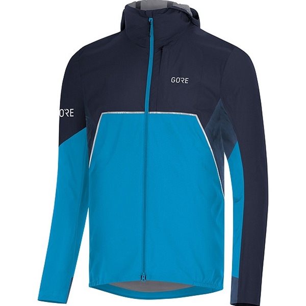 Gore Wear R7 Partial Gore-Tex Infinium Hooded Jacket Dynamic Cyan/Orbit Blue