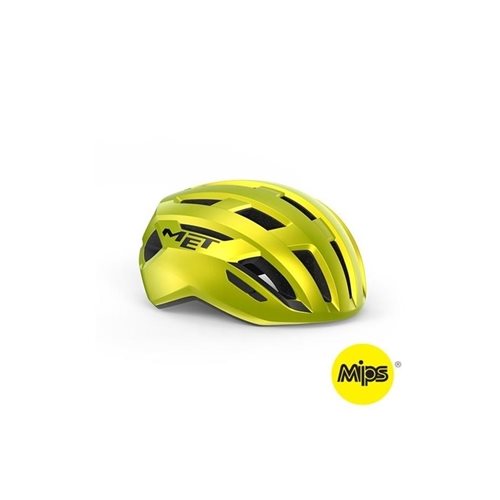 MET Cykelhjälm Racer Road Vinci Mips Lime Yellow