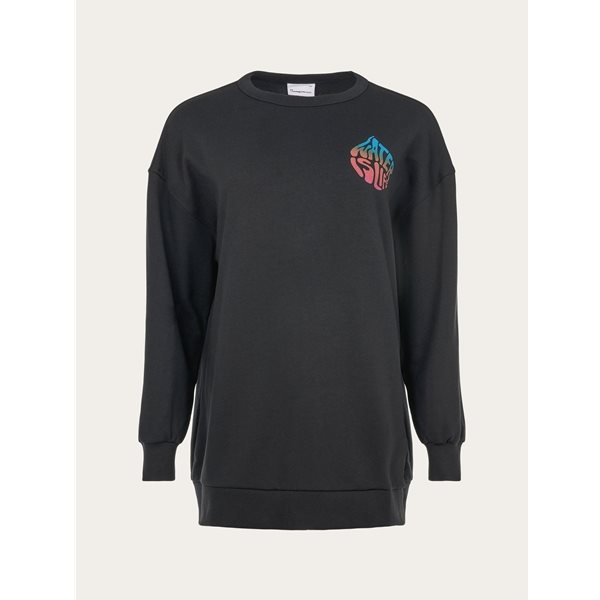 KnowledgeCotton Apparel Wateraid Oversize Crew Neck Sweat – Gots/Vegan Black Jet