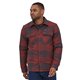 Patagonia M's Insulated Organic Cotton MW Fjord Flannel Shirt Live Oak Sequoia Red