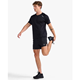 2XU Aero Tee Black/Silver Reflective