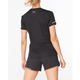 2XU Aero Tee Black/Silver Reflective