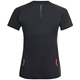 Odlo Axalp Trail S/S 1/2Zip T-Shirt Women Black/Paradise Pink