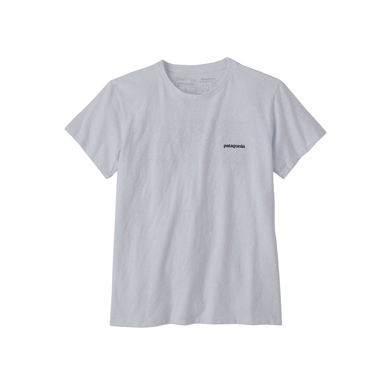 Patagonia W's P-6 Logo Responsibili-Tee White