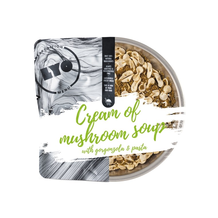 LYOfood Cream Of Mushroom Soup With Gorgonzola And Pasta
