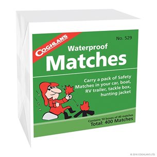 Coghlans Waterproof Matches, 10-pack