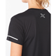 2XU Aero Tee Black/Silver Reflective