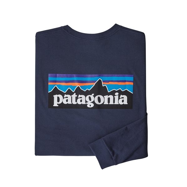 Patagonia M’s L/S P-6 Logo Responsibili-Tee Classic Navy