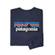 Patagonia P-6 Logo LS Responsibili-Tee Men Classic Navy