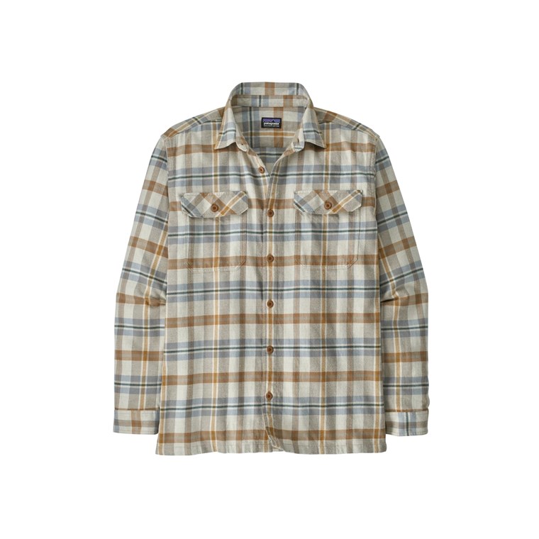 Patagonia M's L/S Organic Cotton MW Fjord FlannelShirt Fields Natural