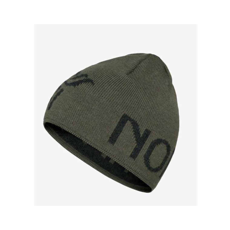 Norrøna /29 Merinoull Logo Beanie Olive Night Melange