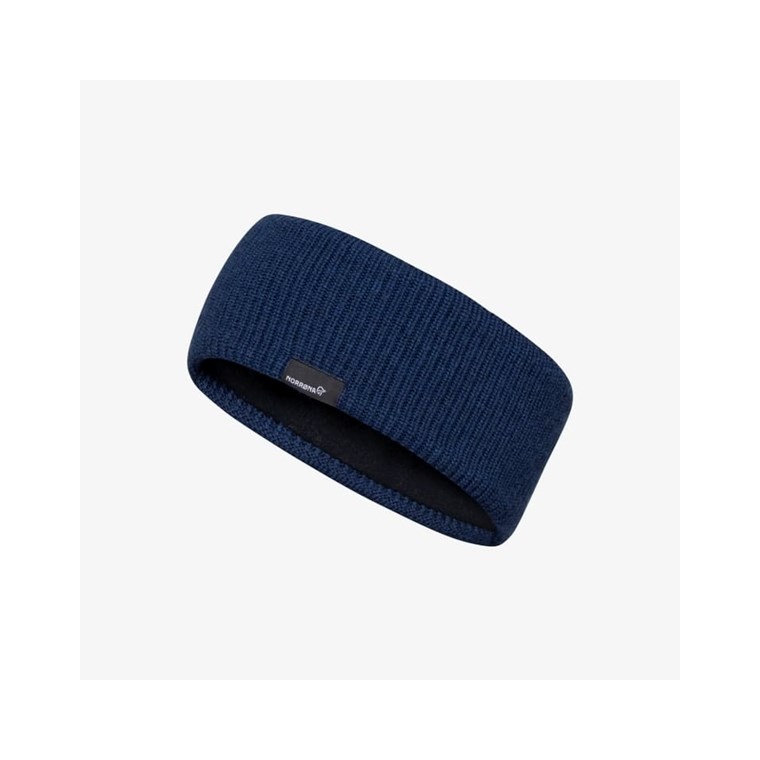 Norrøna /29 Heavy Merinoull Headband Indigo Night Melange