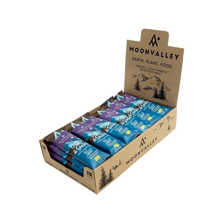 Moonvalley Oats & Dates Bar - Chocolate & Seasalt Bar Box
