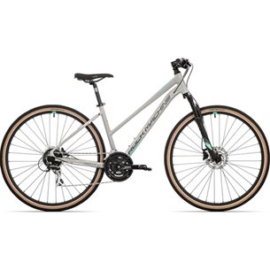 Rock Machine Gravel Bike Crossride 300 Lady, L, Glossgrey/Grey/Mint