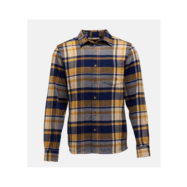 Black Diamond M Project Flannel Indigo/Gold Plaid