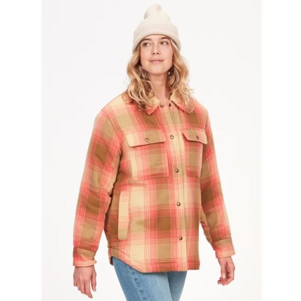 Marmot W’s Ridgefield Sharp Flannel Jacketket Grapefruit