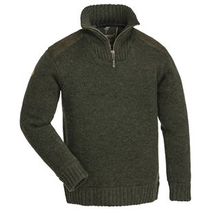 Pinewood Hurricane Sweater Green Melange