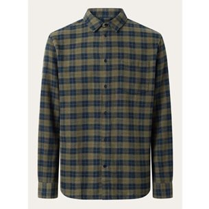 KnowledgeCotton Apparel Loose Fit Checkered Shirt