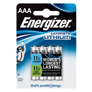 Energizer Ultimate Lithium FR03/AAA 1.5V, 4-pack