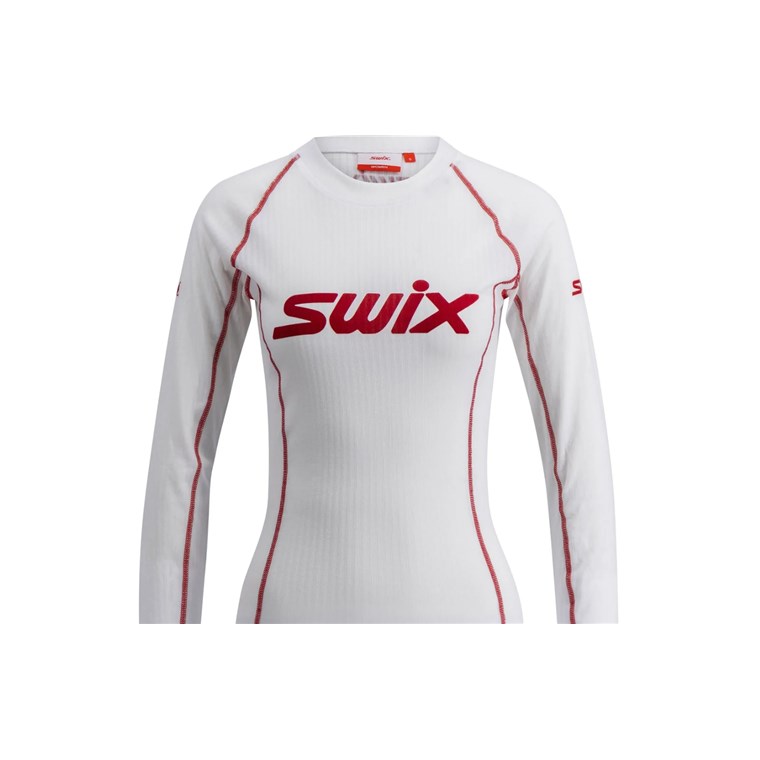 Swix Racex Classic Long Sleeve W Bright White/Swix Red