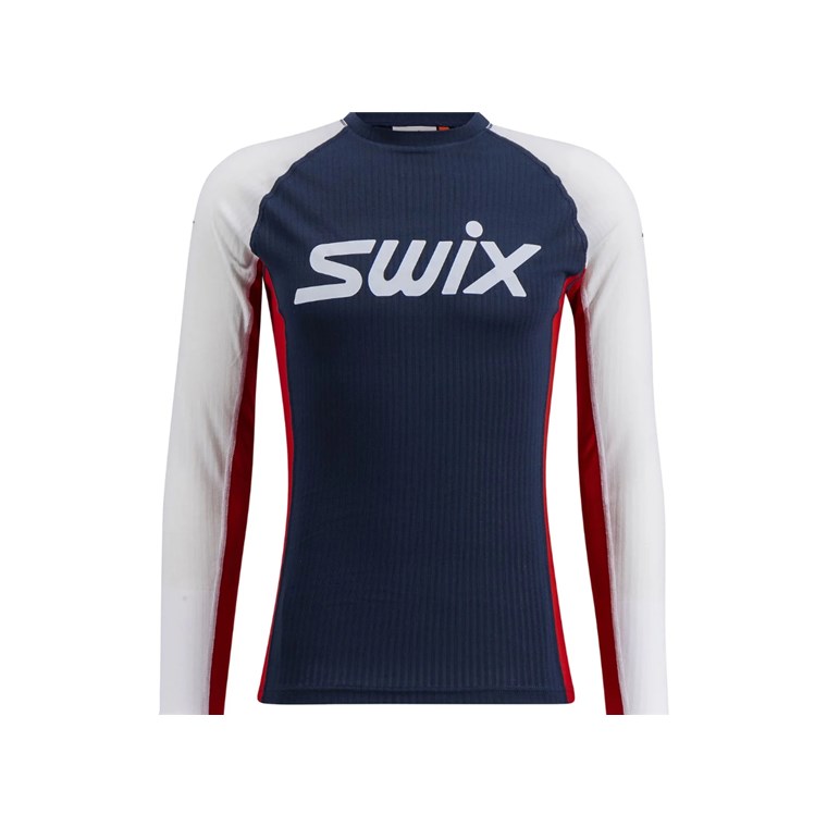 Swix Racex Classic Long Sleeve M Dark Navy/Bright White