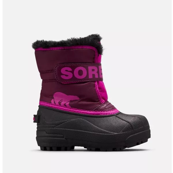 Sorel Childrens Snow CommanderT Youth Purple Dahlia/ Groovy Pink