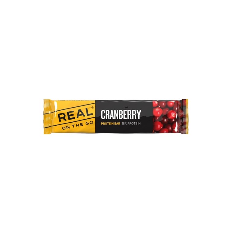 Real On The Go Cranberry Protein Bar