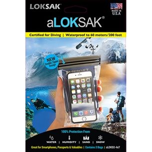aLoksak Smartphone XL inkl lanyard Vattentäta fodral 2-p