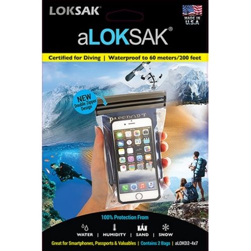 Produktfoto för aLoksak Smartphone XL inkl lanyard Vattentäta fodral 2-p