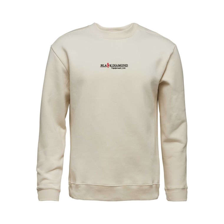 Black Diamond M Heritage Wordmark Crewneck Off White