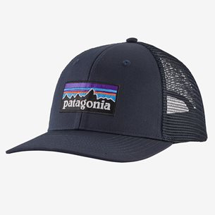 Patagonia P-6 Logo Trucker Hat Navy Blue