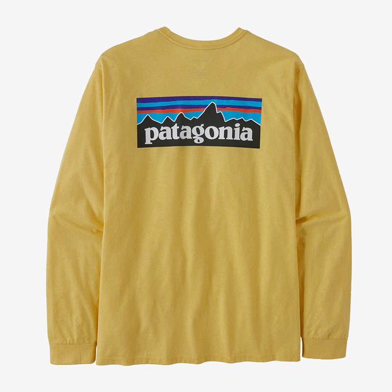 Patagonia M’s L/S P-6 Logo Responsibili-Tee Milled Yellow