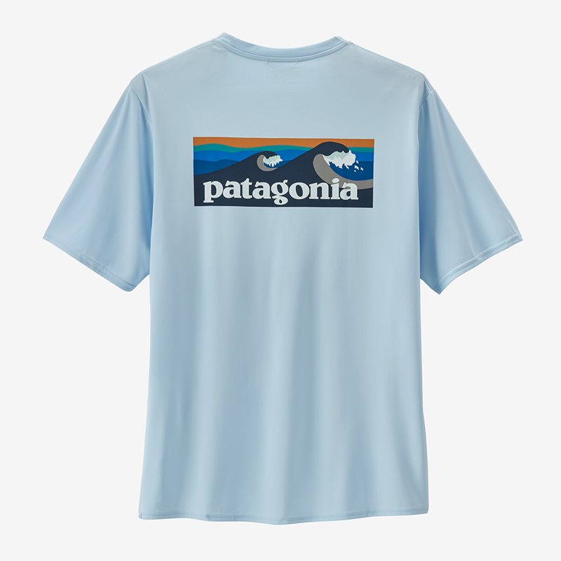 Patagonia M’s Cap Cool Daily Graphic Shirt – Waters Boardshort Logo: Chilled Blue