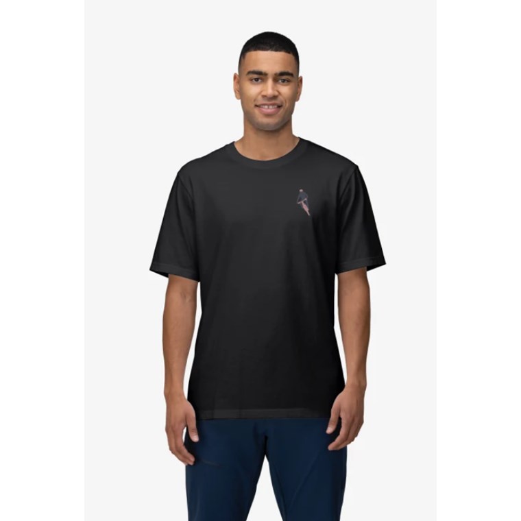 Norrøna /29 Cotton ActivityEmbroidery T-Shirt M's Caviar