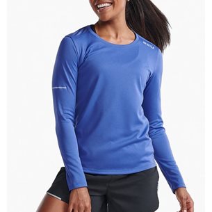 2XU Aero L/S Women Marlin/Hydrangea Reflective