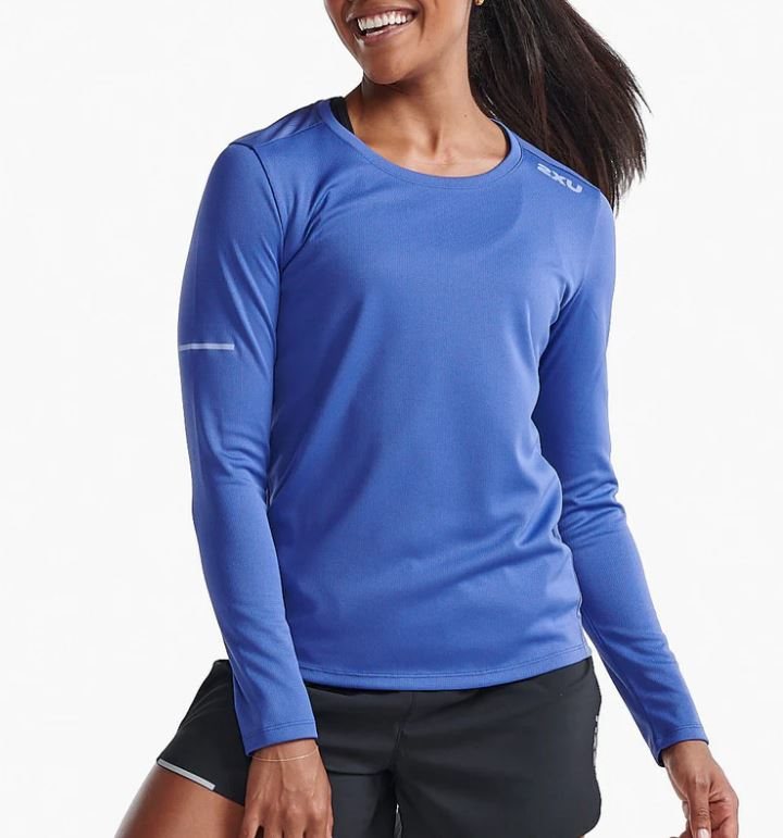 2XU Aero L/S Women Marlin/Hydrangea Reflective