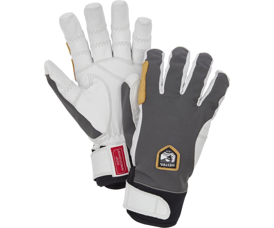 Hestra Ergo Grip Active – 5 Finger Grey/Offwhite