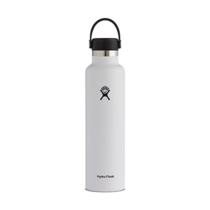 Hydro Flask Standard Mouth Bottle with Standard Flex Cap 709ml White