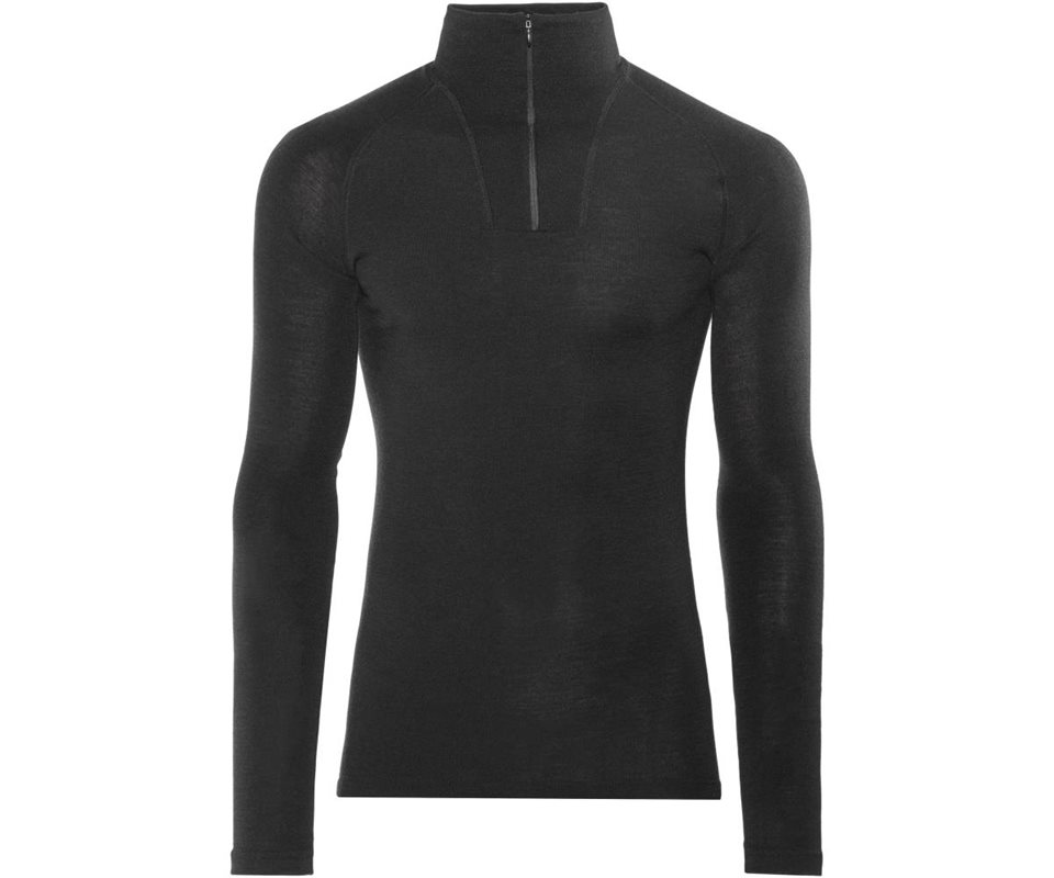 Woolpower Zip Turtleneck Lite Black