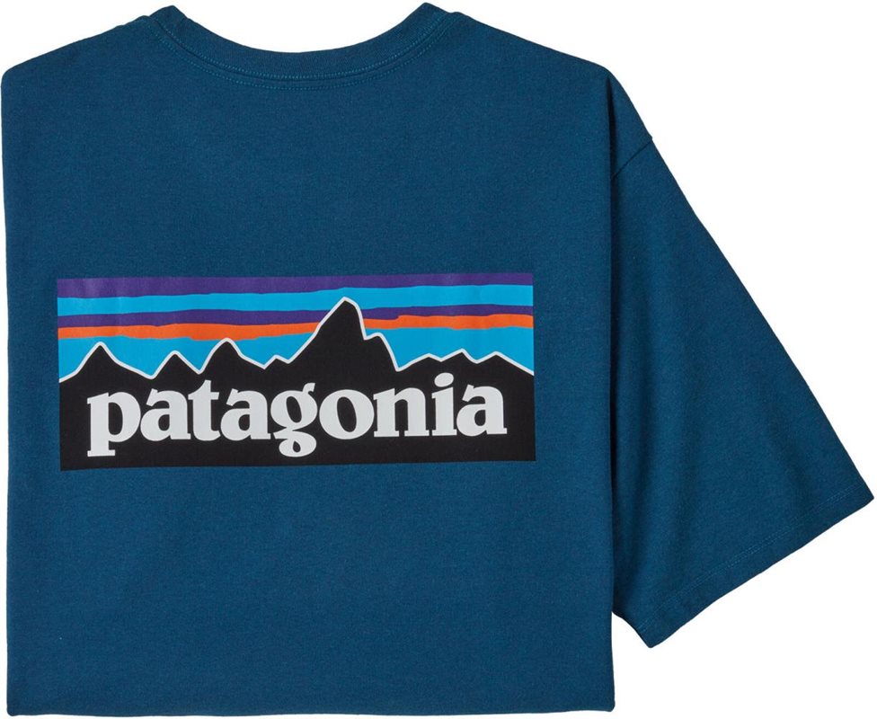 Patagonia P-6 Logo Responsibili-Tee Men Blue/Wavb