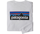 Patagonia P-6 Logo LS Responsibili-Tee Men White